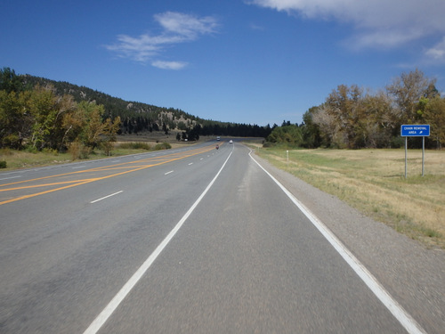 GDMBR: Eastbound US Highway 12.